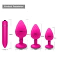 thumbnail image 2 of TLUDA 4PCS Butt Plug for Women & Men, Anal Plug Set Training Kit, Butt Plug Trainer Set, Prostate Massager Anal Sex Toys,S-M-L-Pink, 2 of 6