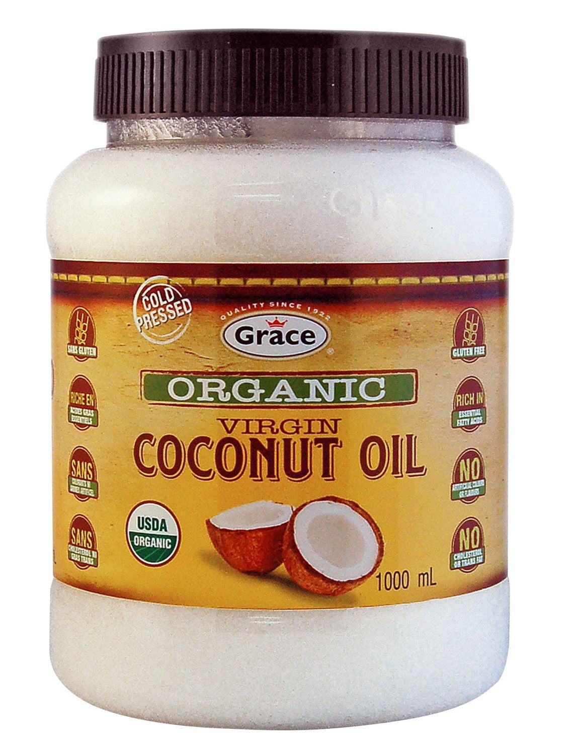 Grace Organic Virgin Coconut Oil, 1L Bottle