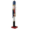 thumbnail image 4 of Northlight 48.25" Blue and White Christmas Nutcracker Soldier with Sword, 4 of 5