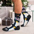 thumbnail image 7 of KLL Space Math Times Tables Print Cool Socks Men's Women's Crew Socks Funny Crazy Novelty Stockings, 7 of 7