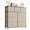 Khaki, variant on Simenmax 9 Drawers Dresser for Bedroom, Tall Fabric Closet Chests Organizer Tower Furniture with Wooden Top Metal Frame for Clothes, Room, Living Room, Hallway, Entryway,White