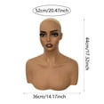 thumbnail image 7 of EHJRE Mannequin Head Manikin Head Display Styling Shop Multipurpose with Shoulder Holder for Scarf Glasses Jewelry Hat Necklace, 7 of 7