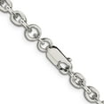 thumbnail image 3 of Sterling Silver 4.5mm Cable Chain (28 X 4.5) Made In India qcl120-28, 3 of 5