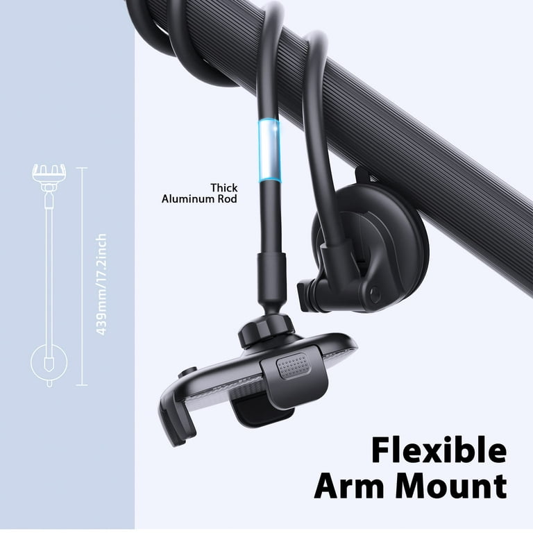 Cell Phone Holder Car [Upgraded 14-Inch Long Arm]Windshield Phone Stand For  Car Phone Holder Mount Anti-Shake Stabilizer Automobile Universal Car Mount  for iPhone Fit For All iPhone Android 