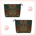 thumbnail image 2 of Makeup Bag Small Cosmetic Bags for Women Travel Toiletry Bag Zipper Pouch Purse Organizer Pouches, Retro Tiki Tribal Hawaiian Vintage, 2 of 7