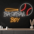 thumbnail image 2 of Glowneon Baseball Boy Neon Neon Sign, Baseball Club Fan Sport Decor, 2 of 4