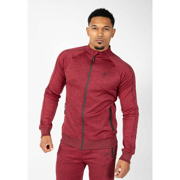 Wenden Track Jacket - Burgundy Red