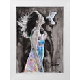 thumbnail image 1 of Tashe 14x18 White Modern Wood Framed Museum Art Print Titled - Inspired, 1 of 4