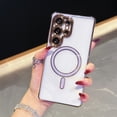 thumbnail image 2 of For Samsung Galaxy A17 5G Cute Plating Case [Compatible with Magsafe] for Women Girls Electroplated Rubber Soft TPU Shockproof Camera Protection Bumper Cover for Samsung Galaxy A17 5G,Purple, 2 of 12