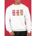 thumbnail image 2 of Colorful Cassettes Collage Sweatshirt Men -Image by Shutterstock, Male 5X-Large, 2 of 4