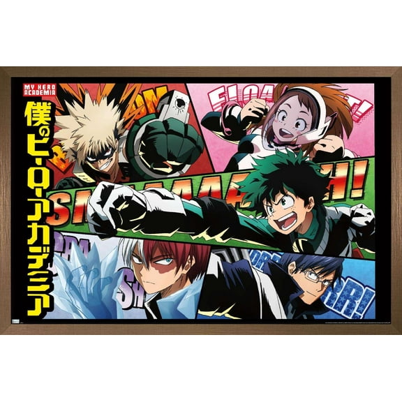 My Hero Academia - Comic Wall Poster, 22.375" x 34", Framed
