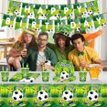 thumbnail image 4 of Juego de vajilla de fiesta Zhivalor Decoración de cumpleaños fútbol para 10 personas, 4 of 5