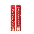 thumbnail image 1 of Feliz Navidad Banner Belug  Decoración Puerta Cortina Navidad Copla Red 2 Rojo, 1 of 5