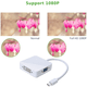 thumbnail image 5 of Adaptador Convertidor 3 en 1 Mini DisplayPort Thunderbolt a HDMI VGA DVI Zhivalor, 5 of 9