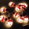 thumbnail image 4 of Bangcool Christmas String Light Snowman Lifelike 9.84ft 20 LEDs Fairy Light Twinkle Light, 4 of 10