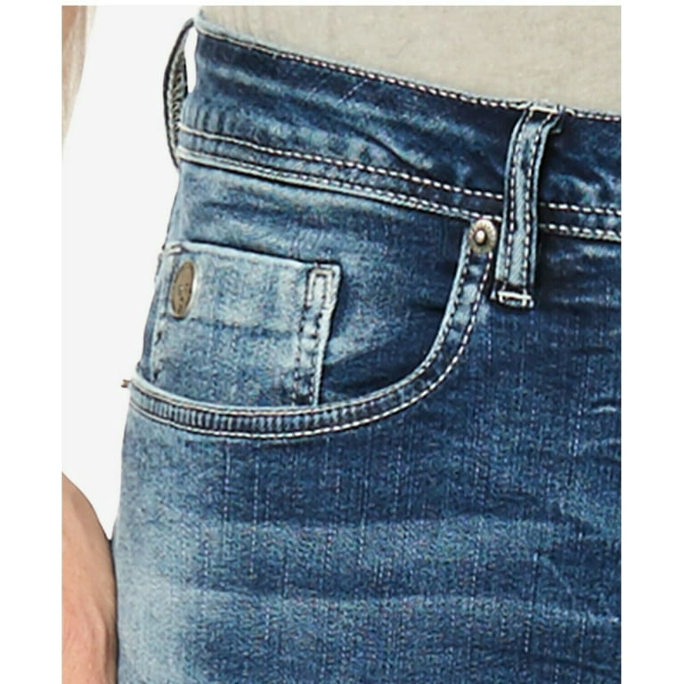 [Viele beliebte Produkte verfügbar] Buffalo David Bitton Slim Straight Jean, Indigo Fit NEW Denim 34x32 Men\'s Evan-x