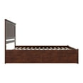 thumbnail image 4 of AFI Nantucket King Wood Platform Bed with Footboard and Storage Drawers, Walnut, 4 of 6