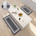 thumbnail image 6 of JAATOP Non-Slip Kitchen Mats, Absorbent Floor Mat Set of 2, Washable Floor Mat for Kitchen, 20"x 32" + 20"x 48", Gray, 6 of 8