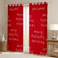 thumbnail image 2 of Castle Fairy Merry Christmas Blackout Curtains Set of 2 (52x84 Each) for Teens,Red White Window Curtains,Happy New Year Curtains and Drapes,Breathable Home Decor, 2 of 6