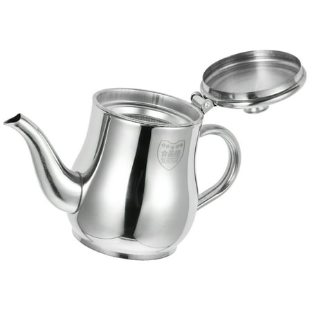 Qiysamall Stainless Steel Oil Pot Grease Strainer and Container Oil Holder for Restaurant Oil Storage Pot