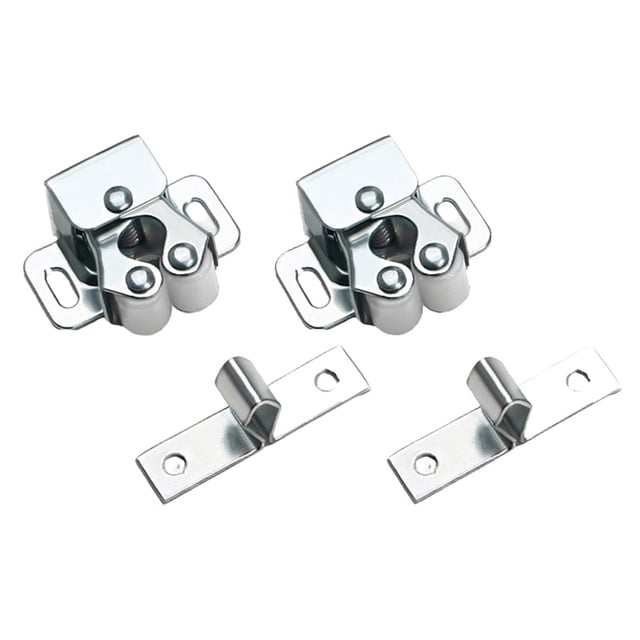 Loquet de Fermeture de Porte Attrape-Armoire Caravane Placard Maison Remplacement Rouleau 2 Pcs Bateau Double Matériel Acier Inoxydable