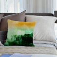 thumbnail image 5 of Throw Pillow Cushion Cover,Abstract Cotton Linen Cushion Covers Home Decorative Throw Pillowcases 18x18inch,Green,Yellow, 5 of 6