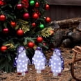 thumbnail image 3 of EGNMCR Room Decor, , Lighted Penguin Christmas Outdoor Yard Decorations, Glittered Penguin With Battery Lighted Outdoor Decor, Artificial Pre-Lit Xmas Decorative Penguin LED Lights penguin lights, 3 of 7