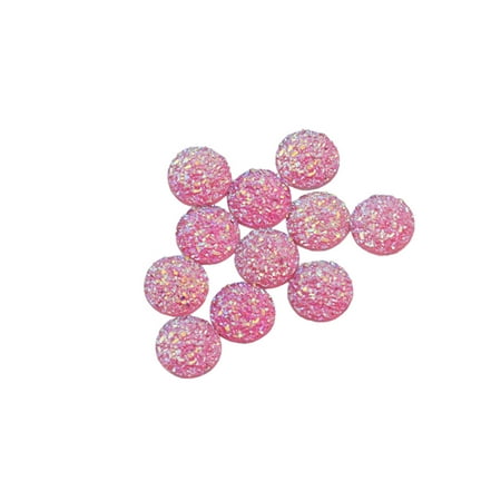 

Thinsont Studs Kit Resin Beads No Burrs Round Crystal Bead Multicolored Elegant Widely Applicable Decorative Pendant Jewelry Accessories Type 1