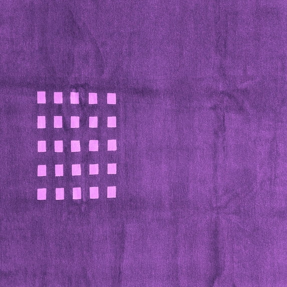 Ahgly Company Indoor Square Abstract Pink Modern Area Rugs, 5' Square