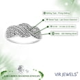 thumbnail image 4 of Vir Jewels 1/4 CTTW Lab Grown Diamond Ring in Sterling Silver Female Adult, 4 of 5