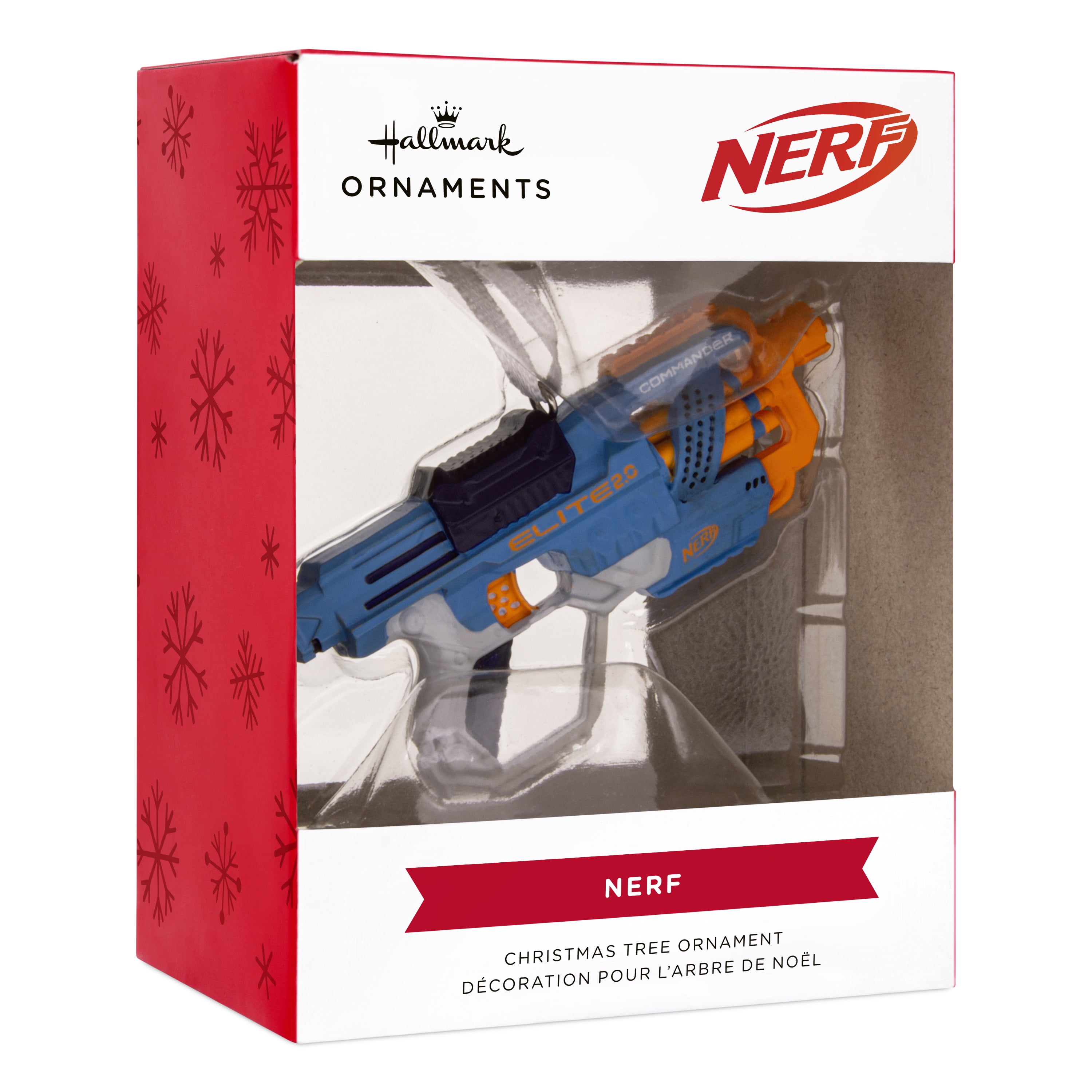 Hallmark Ornament (Hasbro Nerf Elite 2.0 Commander Dart Blaster), 1 Count
