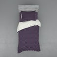 thumbnail image 1 of Abstract Duvet Cover Set, Symmetric Triangular and Vertical Streaks, Bedding Set with Shams and Fitted Sheet, 3 Sizes, by Ambesonne, 1 of 3