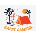 thumbnail image 2 of Adventure Society Happy Camper White Adult Crew Neck Long Sleeve Tee-Medium, 2 of 3