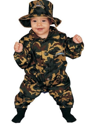 baby army costume