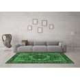 thumbnail image 3 of Ahgly Company Indoor Square Abstract Emerald Green Modern Area Rugs, 6' Square, 3 of 4