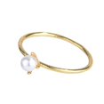 thumbnail image 2 of Xinyolin Women's Mini Faux Pearl Finger Ring - Attractive Decorative Engagement Accessory, 2 of 7