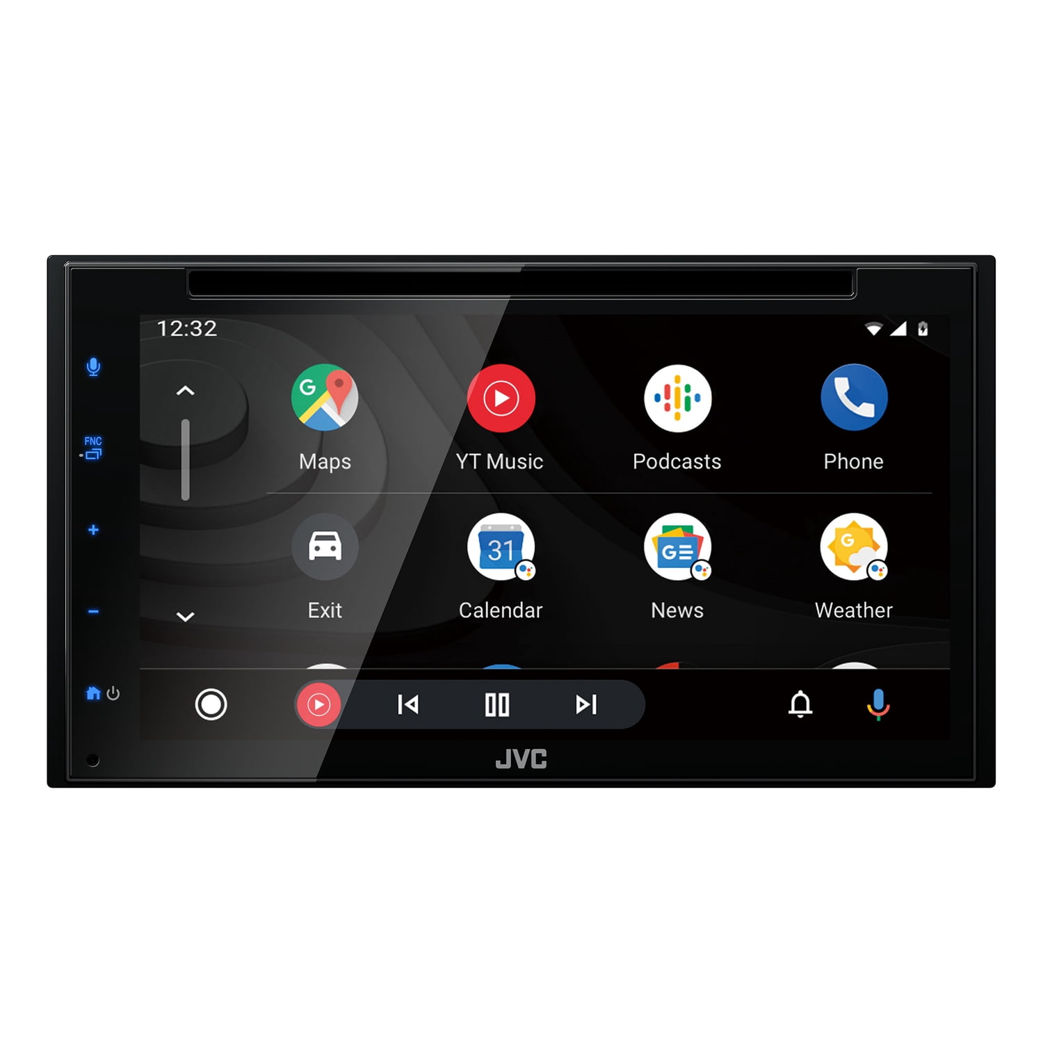 6.8-In. Double-DIN In-Dash DVD Receiver with Bluetooth, Apple CarPlay, Android Auto, and SiriusXM Ready