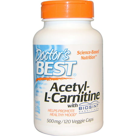 Doctor's Best, Acetyl-L-Carnitine, 500 mg, 120 Veggie Caps(pack of