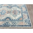 thumbnail image 5 of Abani Porto Collection 3' x 5' Blue Orange Tribal Turkish Medallion Area Rug, 5 of 5
