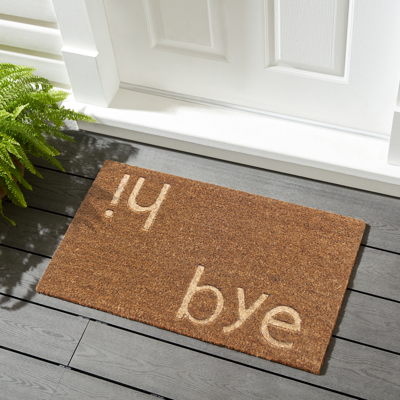 Mainstays Indoor and Outdoor Hi Bye Doormat - 1 Piece