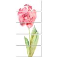 thumbnail image 2 of Single Pink Tulip on White Background - Flower Artwork on Canvas, 2 of 3