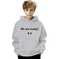 thumbnail image 4 of Boys Hoodies Solid Color No Drawstring Pocket Pullover Hoodie Top Fall Casual Sweatshirts for Boys Size 3-4Y, 4 of 4