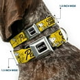 thumbnail image 7 of Peanuts Worldwide LLC Pet Collar, Dog Collar Metal Seatbelt Buckle, Peanuts Gang Since 1950 Good Grief Group Pose Yellow Black, 16 to 23 Inches 1.5 Inch Wide, 7 of 7