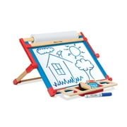 Melissa & Doug Double-Sided Wooden Tabletop Art Easel and Art Supplies