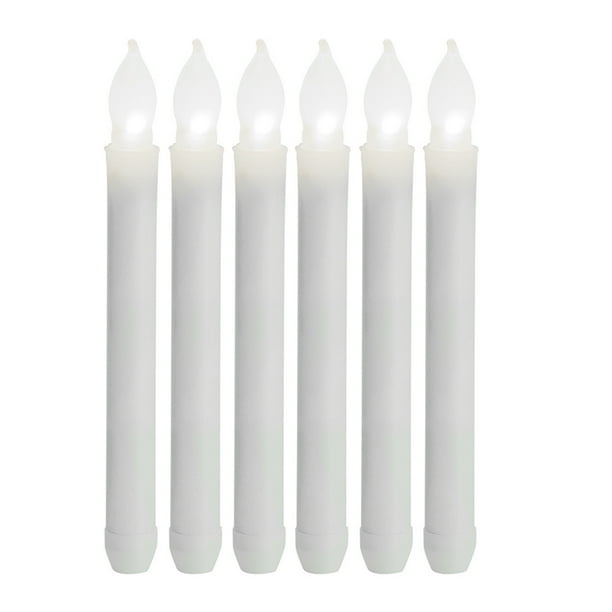 KAKOWELY 6 velas LED sin llama, velas a pilas, decoración para bodas y festivales.