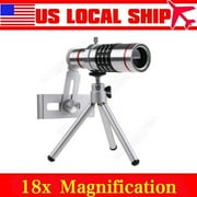 18x Zoom Telescope Camera Telephoto Lens Kit & Tr for Universal Mobile Phone