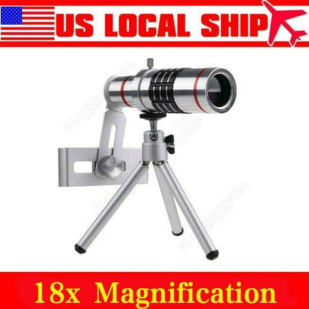 18x Zoom Telescope Camera Telephoto Lens Kit & Tr for Universal Mobile Phone