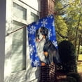 thumbnail image 2 of Carolines Treasures LH9289-FLAG-PARENT Bernese Mountain Dog Winter Snowflakes Holiday Flag  multicolor, 2 of 3