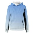 thumbnail image 6 of Ombre Hooded for Womens Fall Fashion Oversized Sweatshirts Cute Y2K Hoodies Pullover Sweaters Juniors Girls Loose Fit Comfy Hoodie Jacket Going Out Workout Hoody Sweatshirt with Pockets, 6 of 7