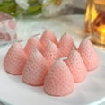 thumbnail image 6 of Aiteng 9Pcs Strawberry Candle Set, Soy Wax Aromatherapy Candle, Room Decor Cute Strawberries Shaped Scented Candles Decorative, Pink, 6 of 8